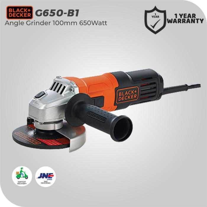 BLACK AND DECKER G650 ANGLE GRINDER SUPER SLIM SAG 650 WATT 100MM - Image 2