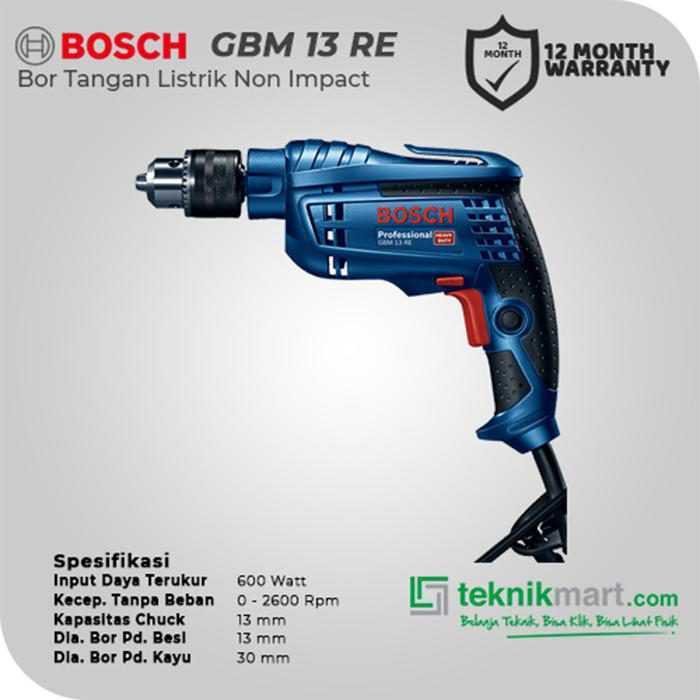 BOSCH GBM 13 RE DRILL 600WATT 13MM - Image 2