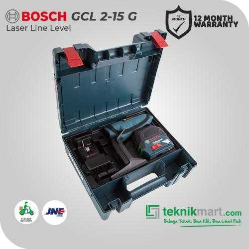 BOSCH GCL 2-15 G PROFESSIONAL COMBI LINE LASER LEVEL 2 LINES WORKING RANGE 15M (GREEN LASER) - Image 3