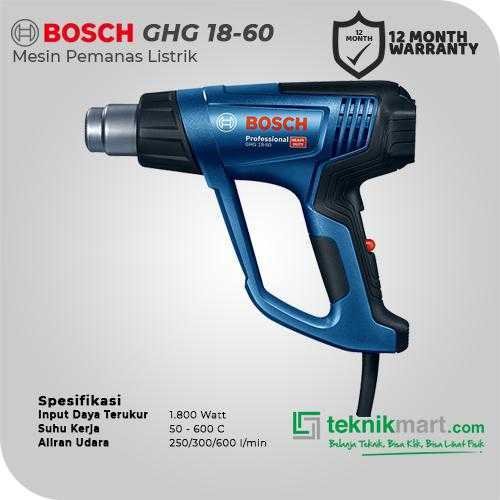 BOSCH GHG 18-60 HOT AIR GUN 1800WATT 50-600 C - Image 2