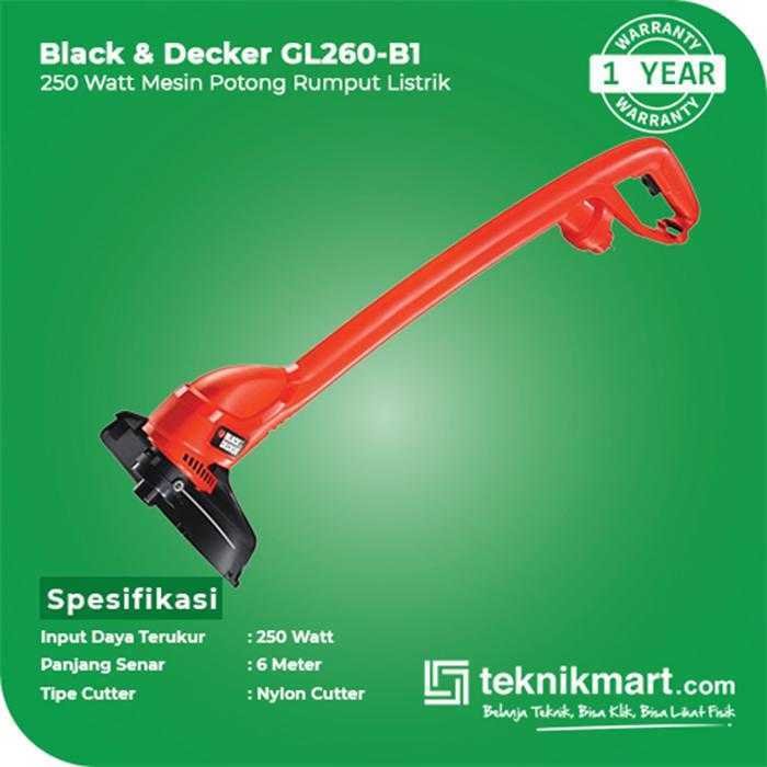 BLACK AND DECKER GL260 STRING TRIMMER 250 WATT - Image 2