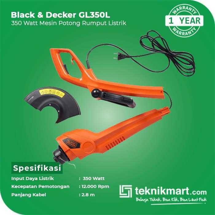 BLACK AND DECKER GL350L STRING TRIMMER 350WATT WITH 2.8M CABLE - Image 2