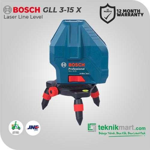 BOSCH GLL 3-15 X LINE LASER LEVEL 3 LINE WORKING RANGE 15M - Image 3