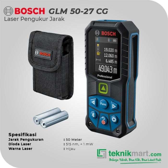 BOSCH GLM 50-27 CG LASER RANGE FINDER 50M WORKING RANGE (GREEN LASER) - Image 2
