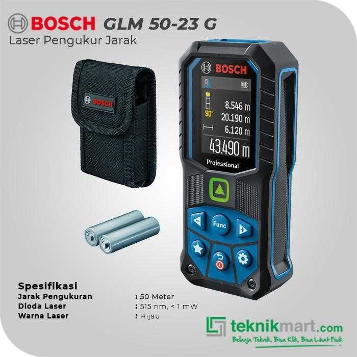 BOSCH GLM 50-23 G LASER RANGE FINDER 50M WORKING RANGE (GREEN LASER) - Image 2
