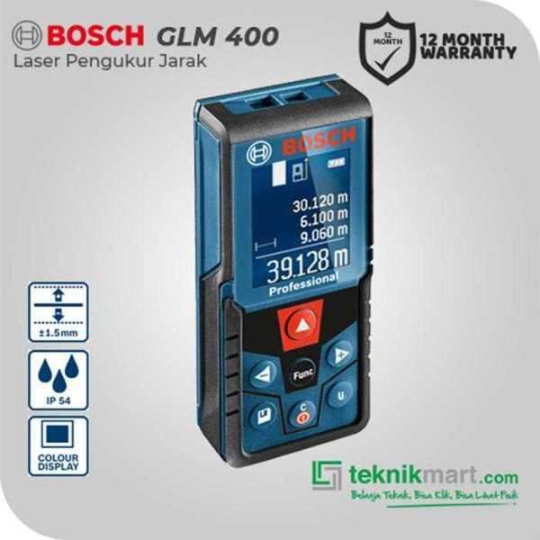 BOSCH GLM 400 LASER RANGEFINDER 40M WORKING RANGE (RED LASER)
