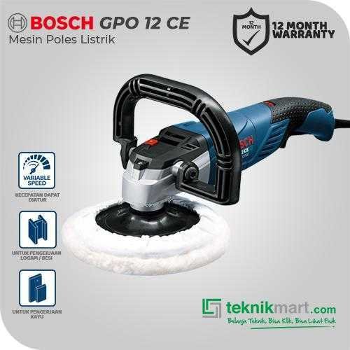 BOSCH GPO 12 CE ANGLE POLISHER 1250WATT 180MM 750-3000RPM