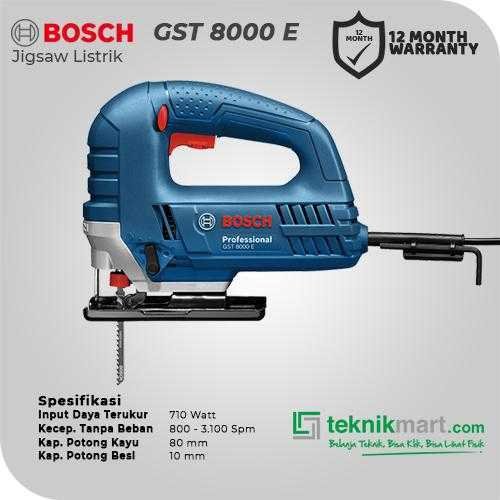 BOSCH GST 8000 E JIG SAW 710W 80MM 3100SPM - Image 2