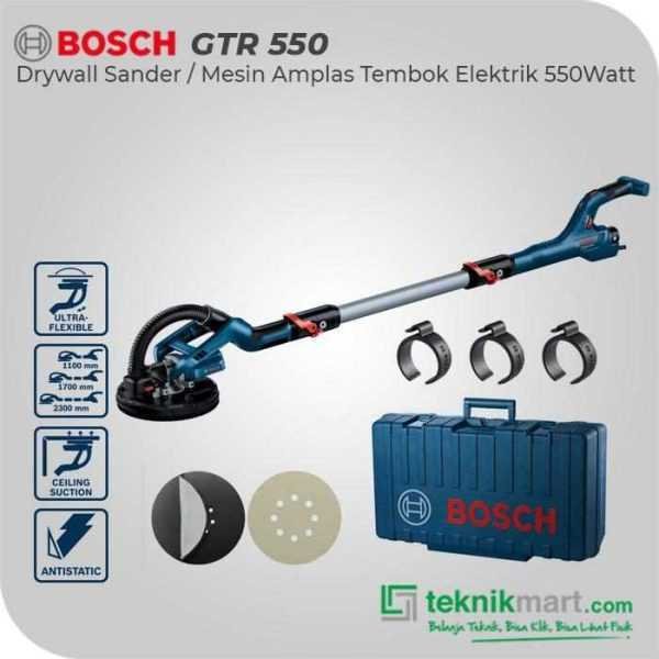 BOSCH GTR 550 DRYWALL SANDER 550W 215MM 340-910RPM