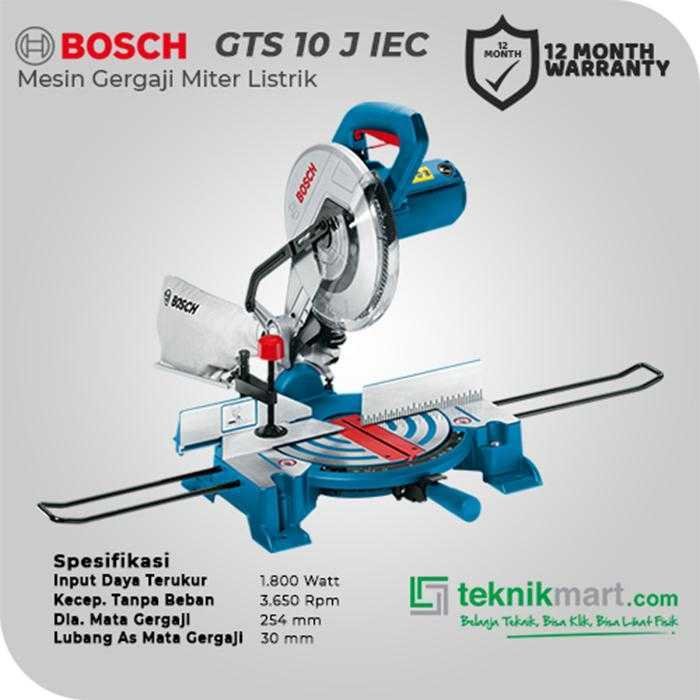 BOSCH GTS 10 J IEC TABLE SAW 1600W 254MM 3650RPM - Image 2