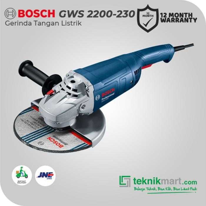 BOSCH GWS 2200 (230 MM) ANGLE GRINDER 2200WATT 230MM - Image 3