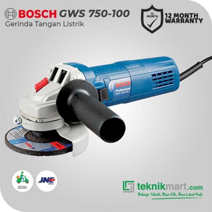 BOSCH GWS 750-100 ANGLE GRINDER 750WATT 115MM 11000RPM - Image 3