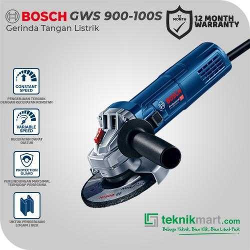 BOSCH GWS 900-100 S ANGLE GRINDER 900WATT 100MM 10000RPM