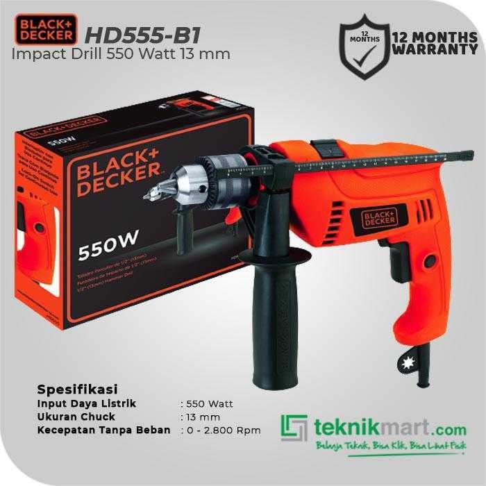BLACK AND DECKER HD555 IMPACT DRILL 550WATT 13MM - Image 3