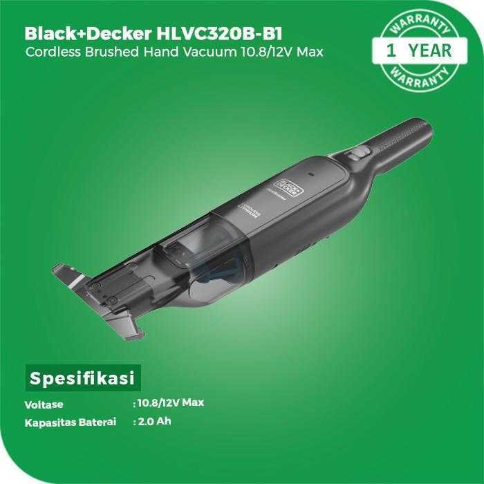 BLACK AND DECKER HLVC320B BRUSHED HAND VACUUM 12 VOLT - Image 2