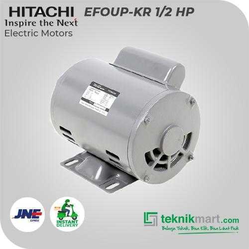 HITACHI ELECTRO MOTOR 1/2 HP 1P 4P - Image 3