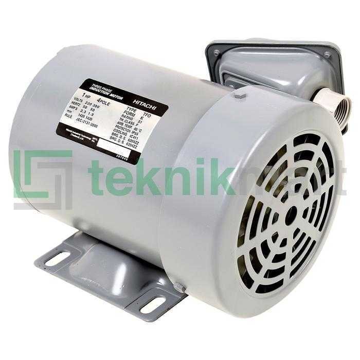 HITACHI ELECTRO MOTOR 1 HP 3P 4P - Image 2