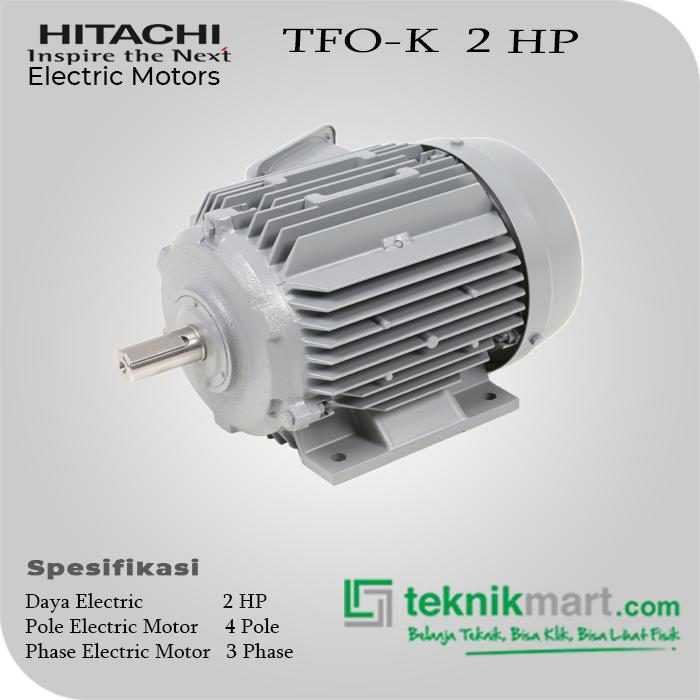 HITACHI ELECTRO MOTOR 2 HP 3P 4P - Image 2