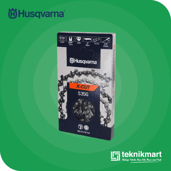 HUSQVARNA CHAIN S35G SEMI CHISEL 18" 0.325" 1.5MM 72DL