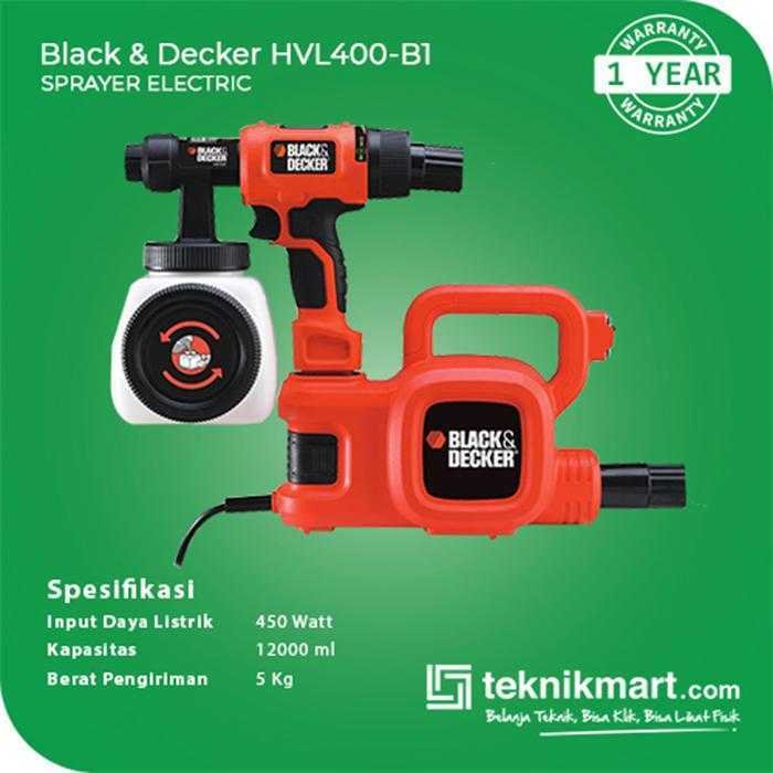 BLACK AND DECKER HVLP400 SPRAYER ELECTRIC 450WATT - Image 2