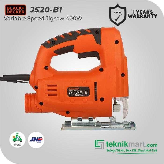 BLACK AND DECKER JS20 JIGSAW VARIABLE SPEED 400WATT 1000-3000SPM - Image 3