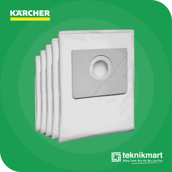 KARCHER FILTER BAGS FLEECE FOR NT 20/1, NT 35/1, NT 38/1 (CONTAINS 5 PCS)