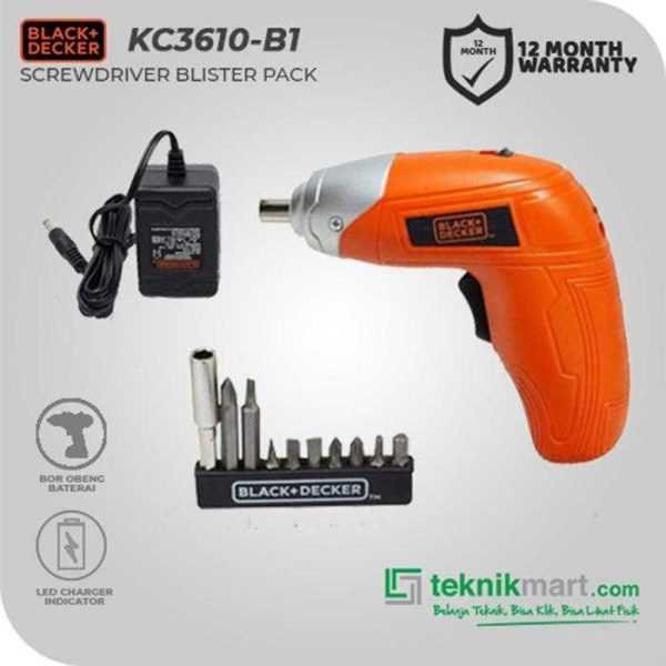BLACK AND DECKER KC3610 CORDLESS SCREWDRIVER 3.6VOLT