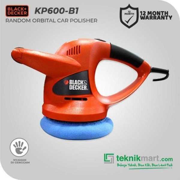 BLACK AND DECKER KP600 RANDOM ORBITAL CAR POLISHER 60WATT 152MM