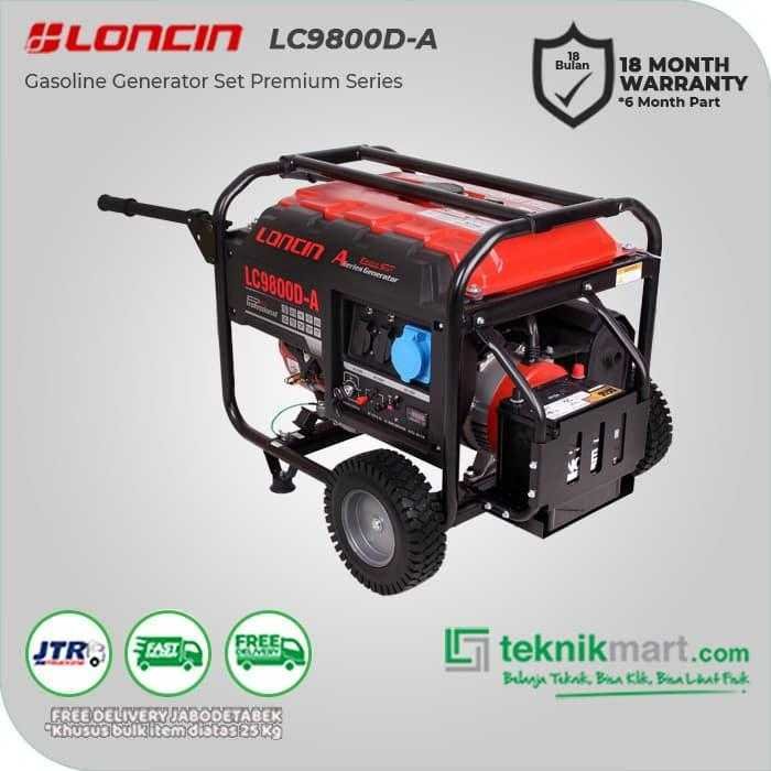 LONCIN LC 9800 DA 1PHASE RECOIL & ELECTRIC STATER GASOLINE GENSET 7,5KW - Image 3