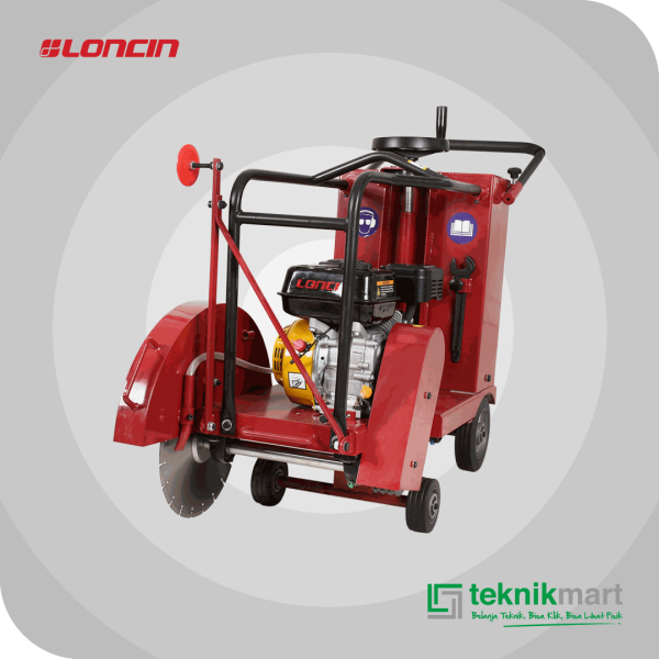 LONCIN CONCRETE CUTTER TPQ 400 DENGAN LONCIN G 390 F & DIAMOND CUTTING DISC 14"