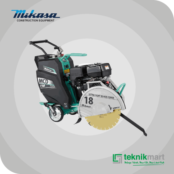 MIKASA MCD T18H CONCRETE CUTTER DENGAN HONDA GX 390 MANUAL LIFTING SCREW SYSTEM