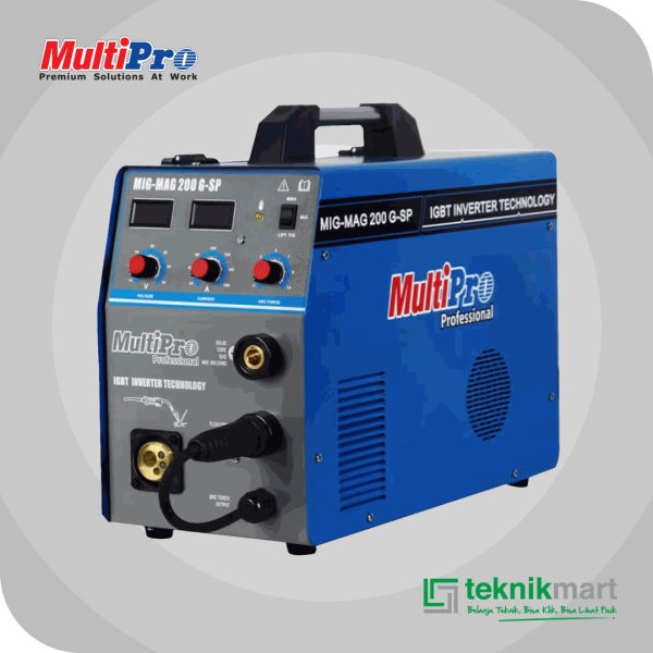 MULTIPRO MIG-MAG 200 G-SP INVERTER IGBT WELDING MACHINE 200A 220V 7KVA