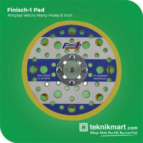 FINISH-1 PAD AMPLAS VELCRO MANY HOLES 6"