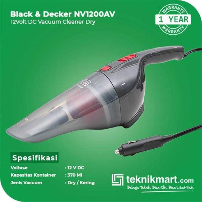 BLACK AND DECKER NV1200AV CAR VACUUM BASIC DC 12VOLT - Image 2