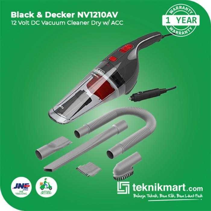 BLACK AND DECKER NV1210AV CAR VACUUM BASIC DC 12V WITH ACCESSORIES - Image 3