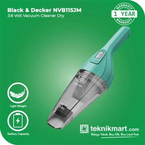 BLACK AND DECKER NVB115JM HAND VACUUM 3.6VOLT LI-ION