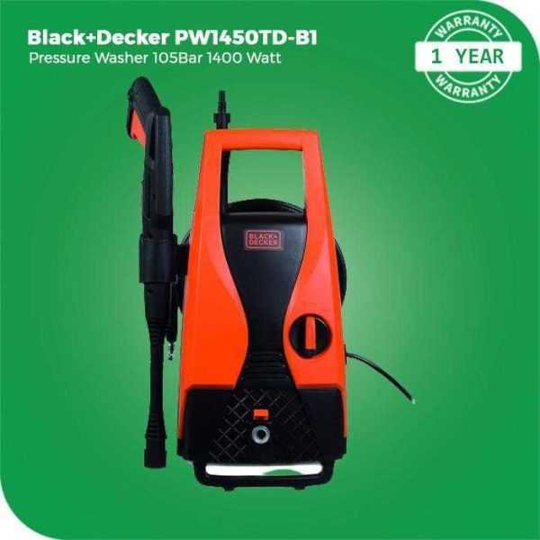 BLACK AND DECKER PW1450TD PRESSURE WASHER 1400WATT 105BAR