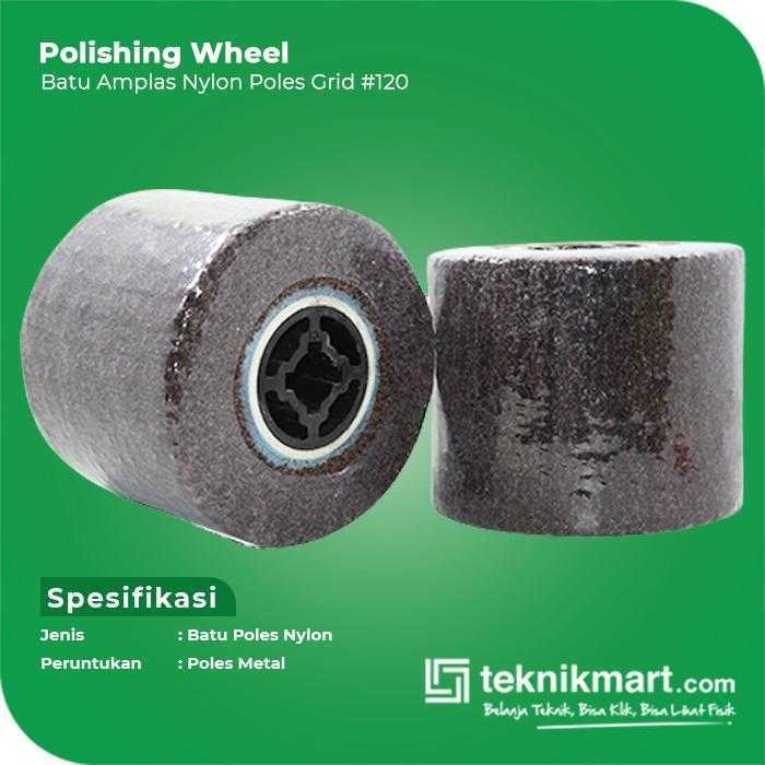 NON WOVEN POLISHING WHEEL GRID #120 120X100X50MM - Image 2