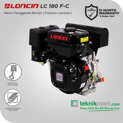 LONCIN LC 180 FC (CHAIN HALF REDUCTION) RECOIL GASOLINE ENGINE 302CC 10HP