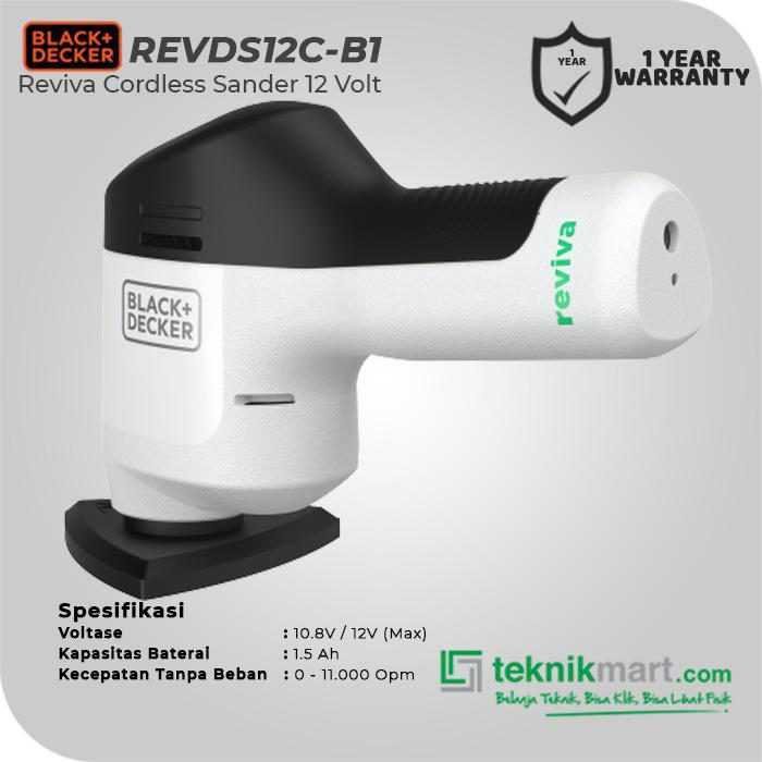 BLACK AND DECKER REVDS12C REVIVA CORDLESS SANDER 12V - Image 3