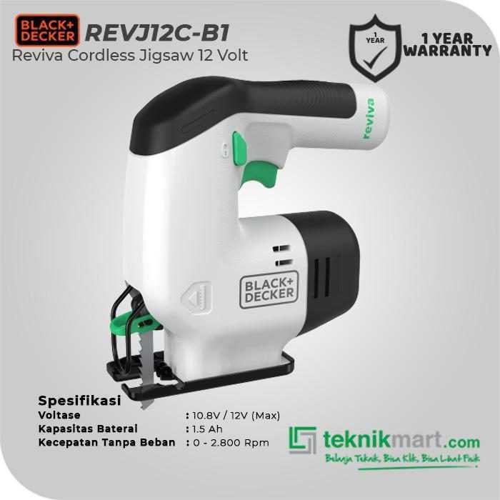 BLACK AND DECKER REVJ12C REVIVA CORDLESS JIGSAW 12V - Image 2