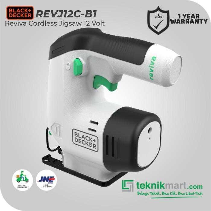 BLACK AND DECKER REVJ12C REVIVA CORDLESS JIGSAW 12V - Image 3