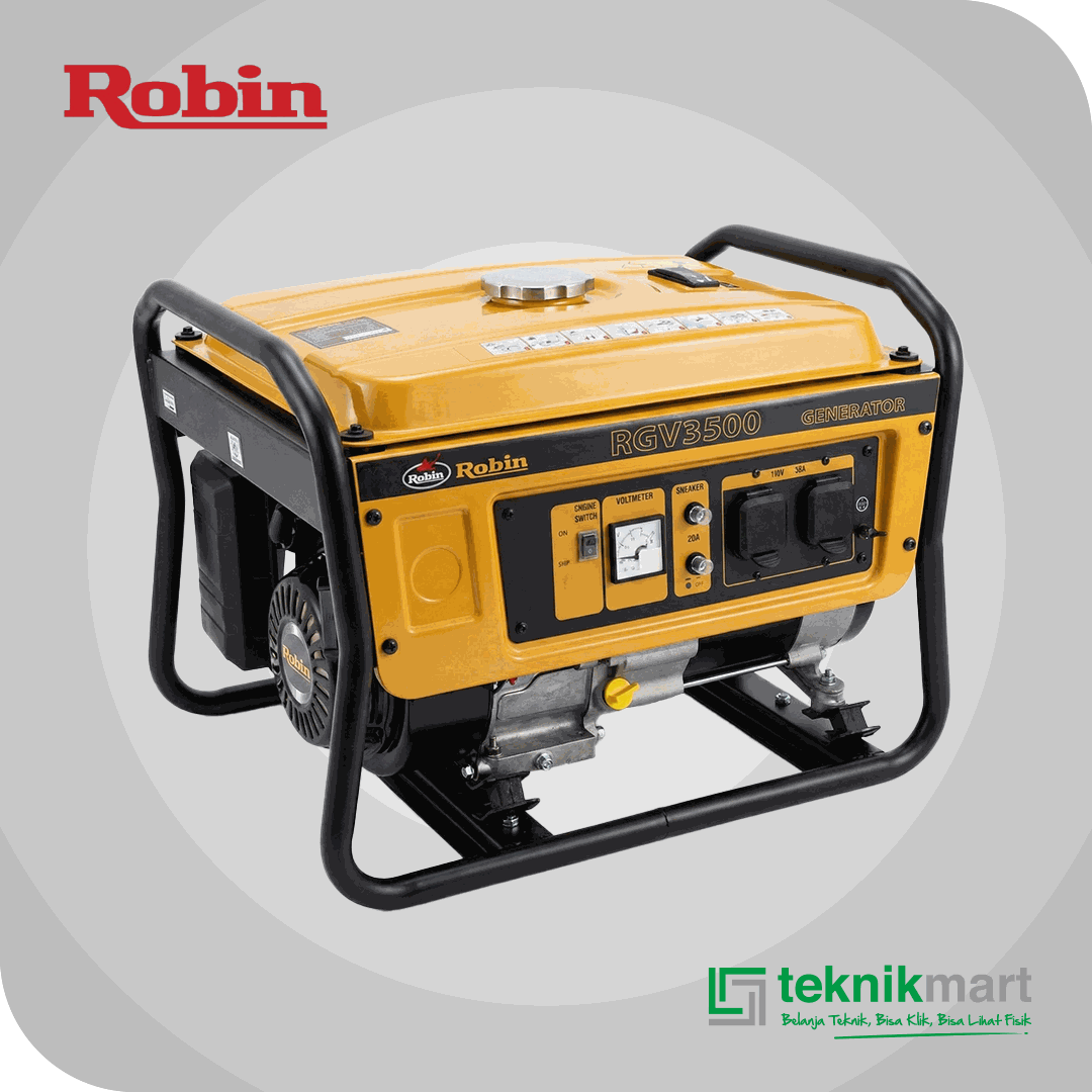 ROBIN RGV 3500 E ELECTRIC STATER GASOLINE GENERATOR 3.3KVA