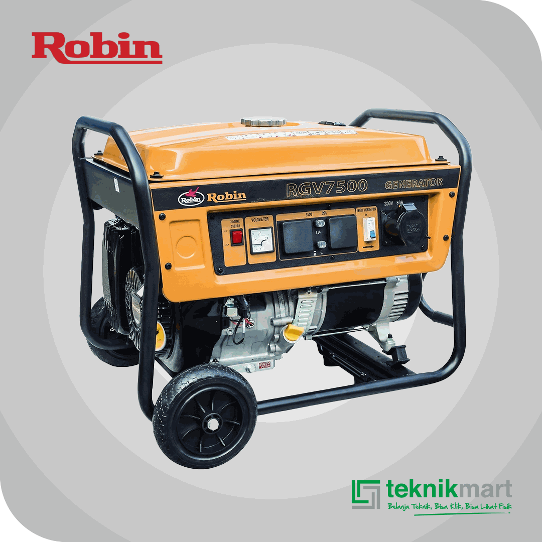 ROBIN RGV 7500 E ELECTRIC STARTER GASOLINE GENERATOR 7KVA