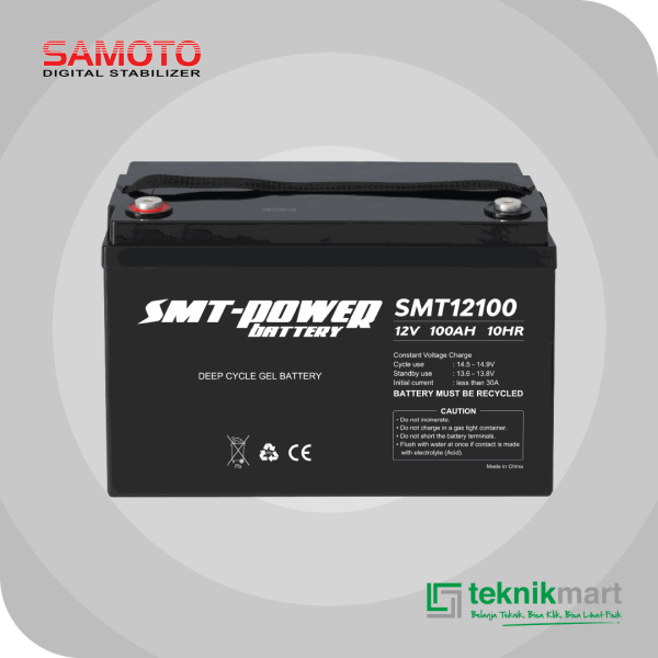 SAMOTO DRY GEL BATTERY 12V 100AH FOR BD 50/50 C BP