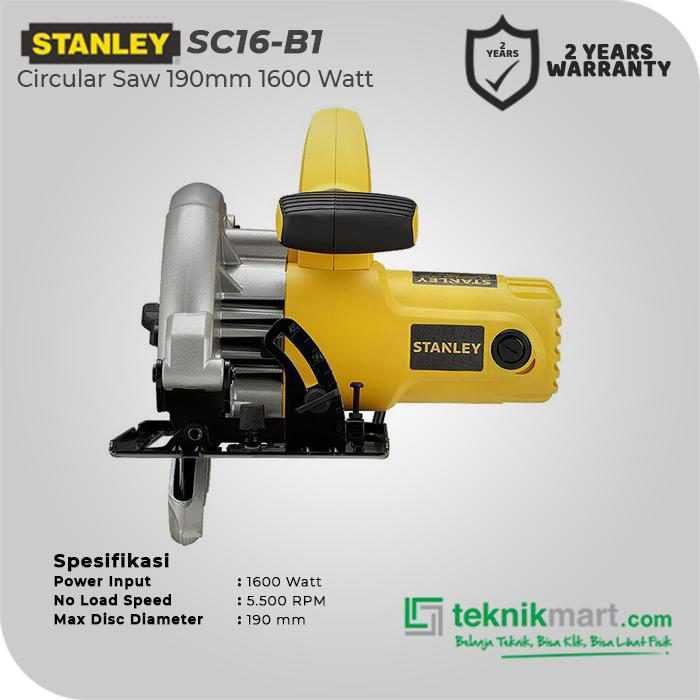 STANLEY SC16 ELECTRIC CIRCULAR SAW 1600W 190MM - Image 3