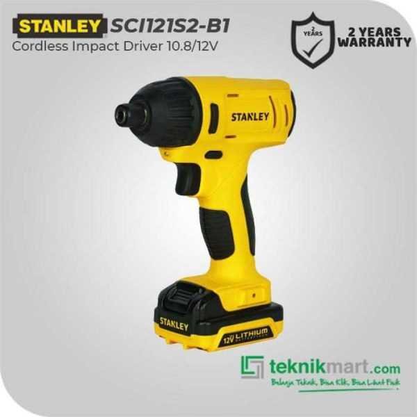 STANLEY SCI121S2 CORDLESS IMPACT DRIVER 10.8V LI-ION (2X1.5AH BATTERY+CUP CHARGER+SOFTBAG)