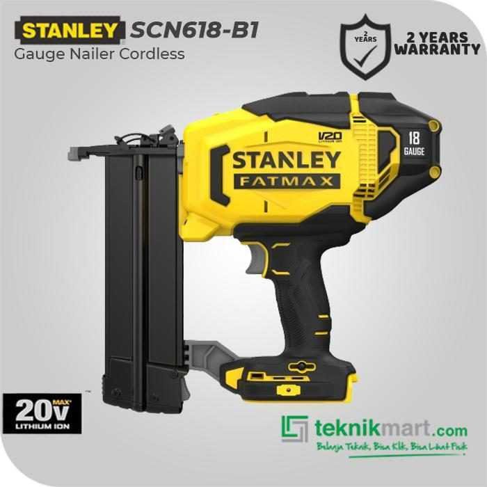 STANLEY SCN618 CORDLESS GAUGE NAILER 18/20V MAX (UNIT ONLY)