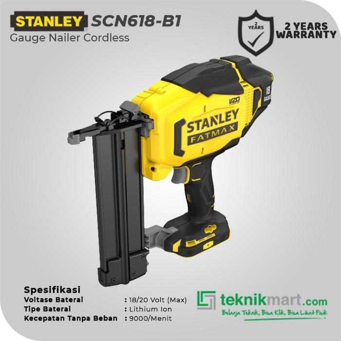 STANLEY SCN618 CORDLESS GAUGE NAILER 18/20V MAX (UNIT ONLY) - Image 2