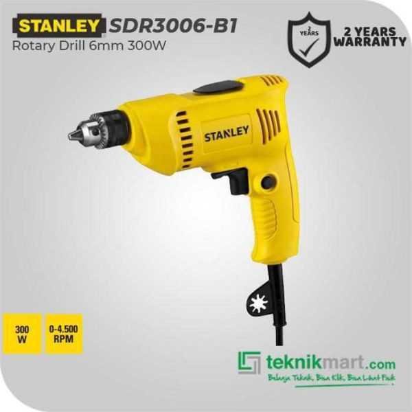 STANLEY SDR3006 SLIM ROTARY DRILL 6MM 300WATT